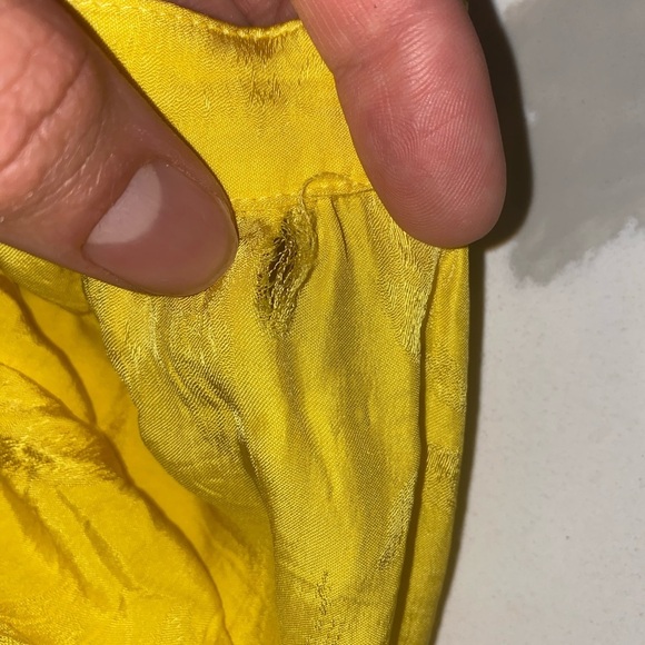 ATTICO Asymmetric Jacquard Ruffle yellow skirt - Picture 9 of 10